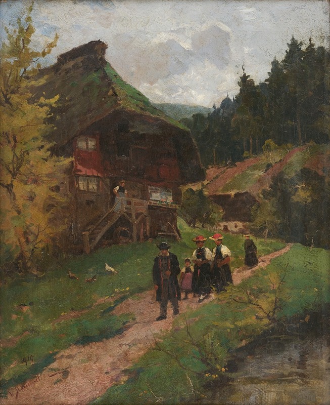 Vitus Staudacher - Going to Church in Gutach