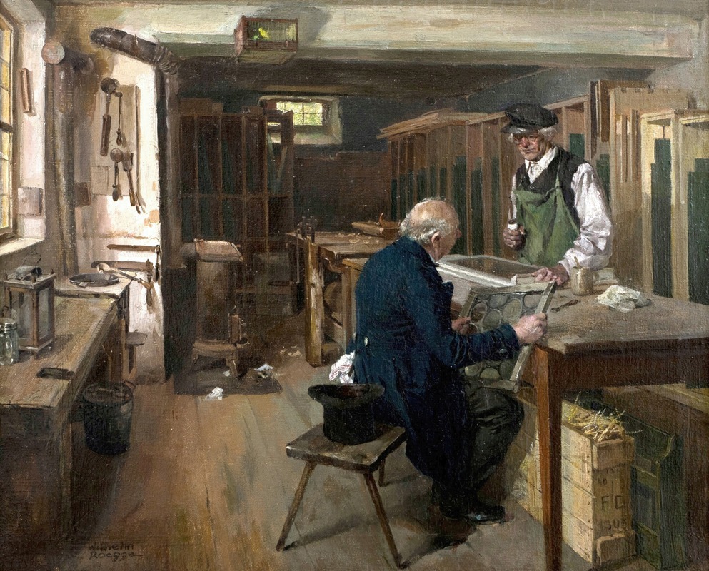 Wilhelm Rögge der Jüngere - In der Glaserwerkstatt