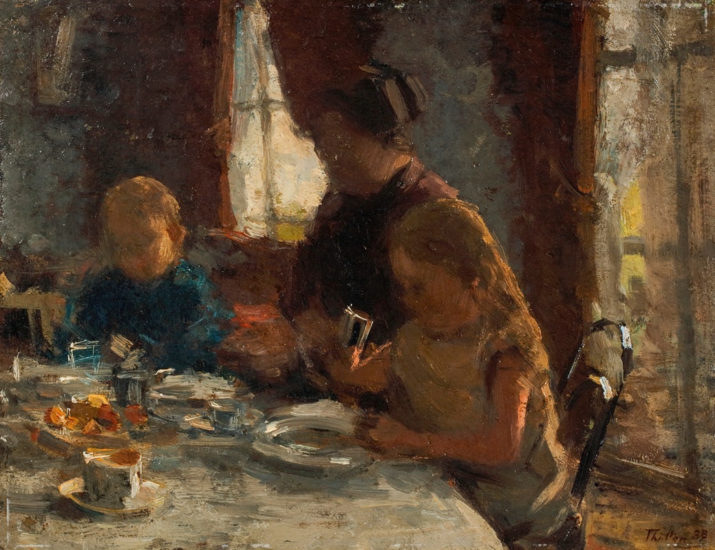 Willem Bastiaan Tholen - A family breakfast