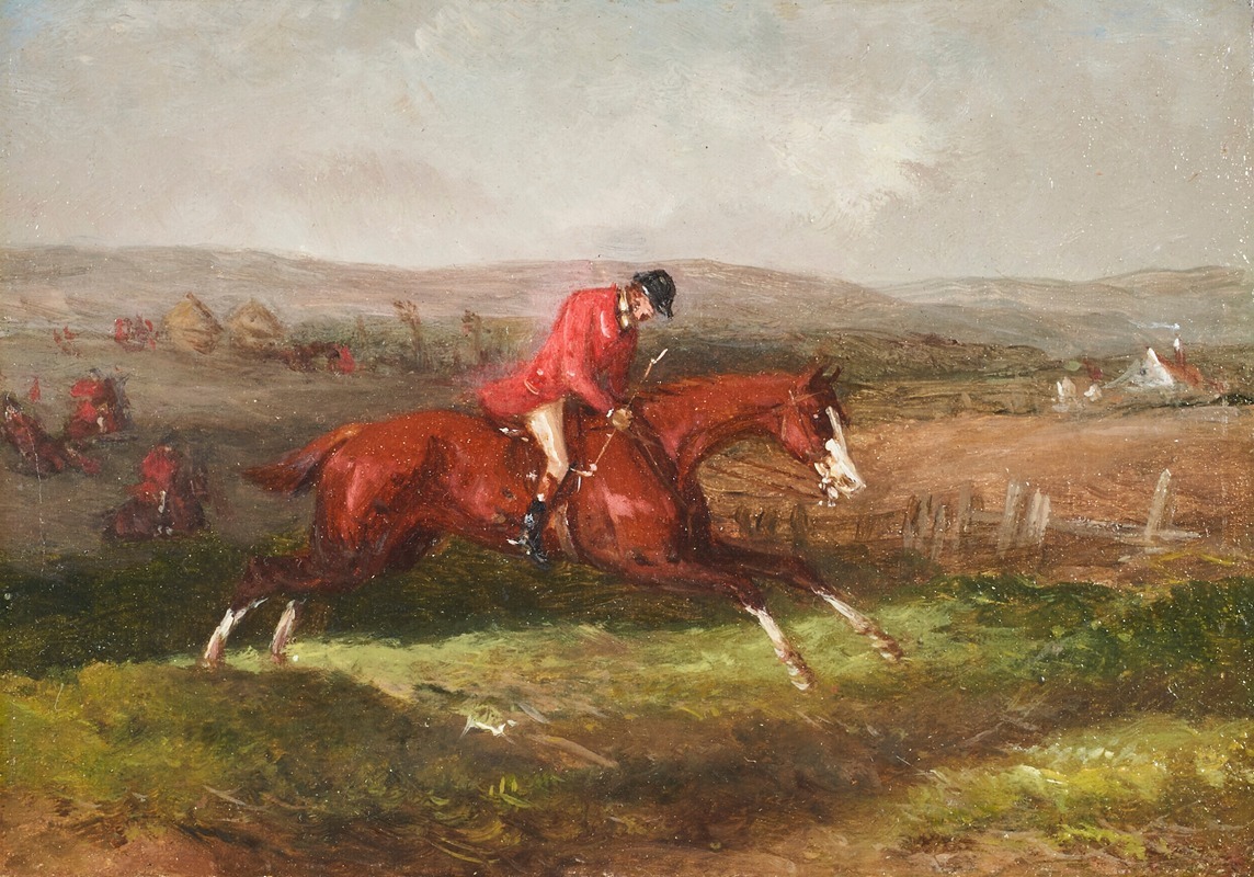 William Shayer - Jumping a ditch
