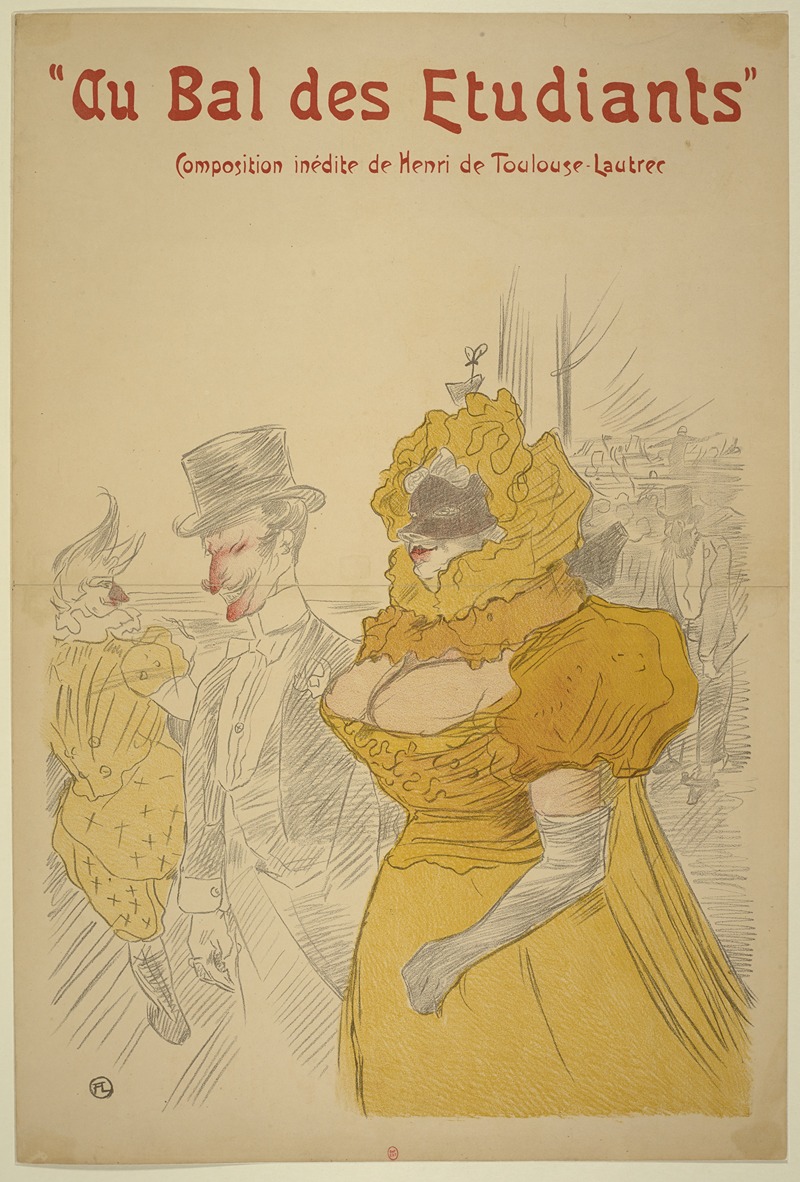 Henri de Toulouse-Lautrec - Au bal des étudiants