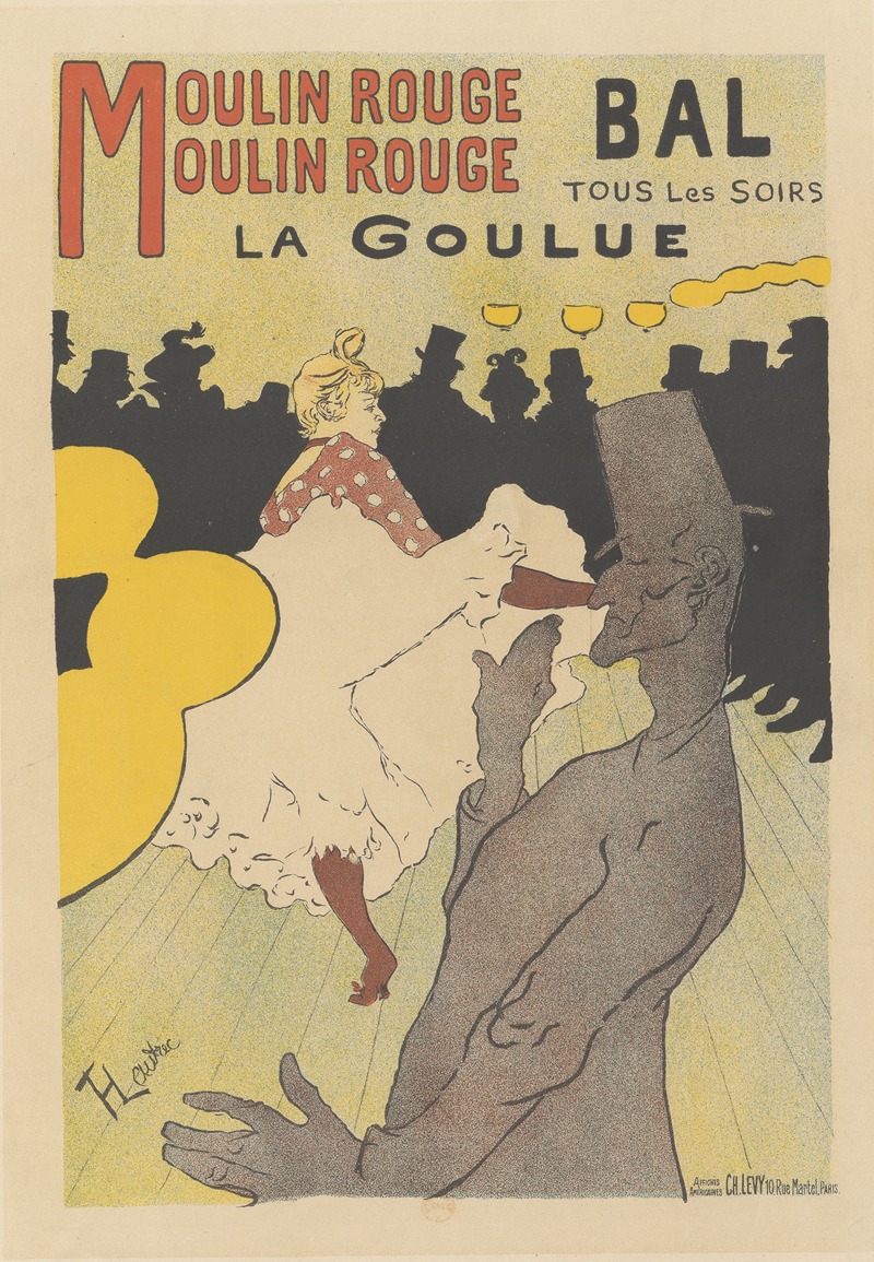 Henri de Toulouse-Lautrec - Moulin Rouge, Moulin Rouge, Bal, Tous les Soirs, La Goulue