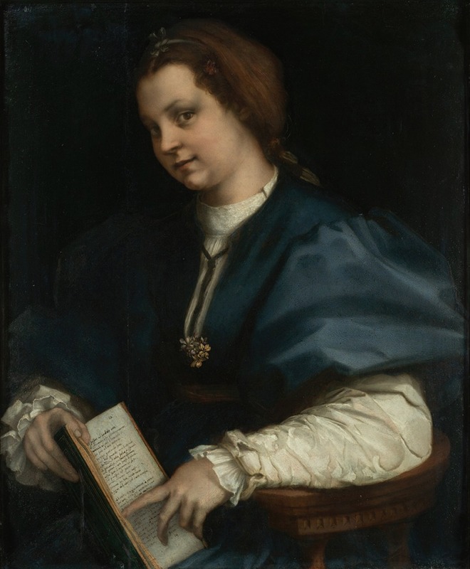 Andrea del Sarto - Lady with a book of Petrarch’s rhyme