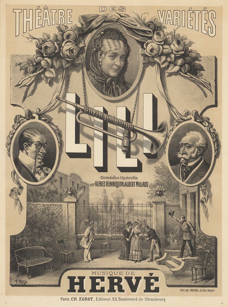 Henri Meyer - Théâtre des Variétés. Lili, comédie-opérette, de MMrs Alfred Hennequin et Albert Millaud