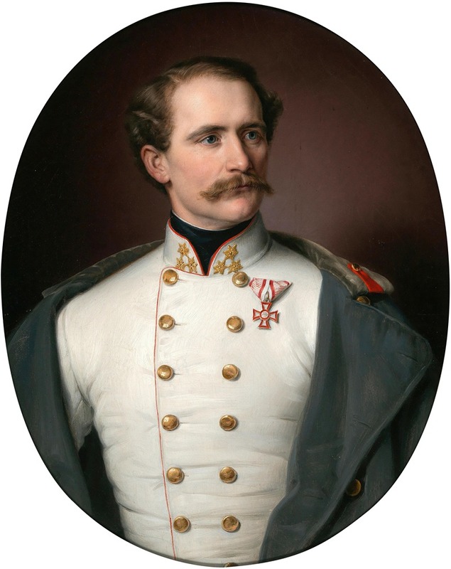 Benjamin Heinrich Orth - Portrait of an Austrian Colonel, Decorated with the Military Merit Cross