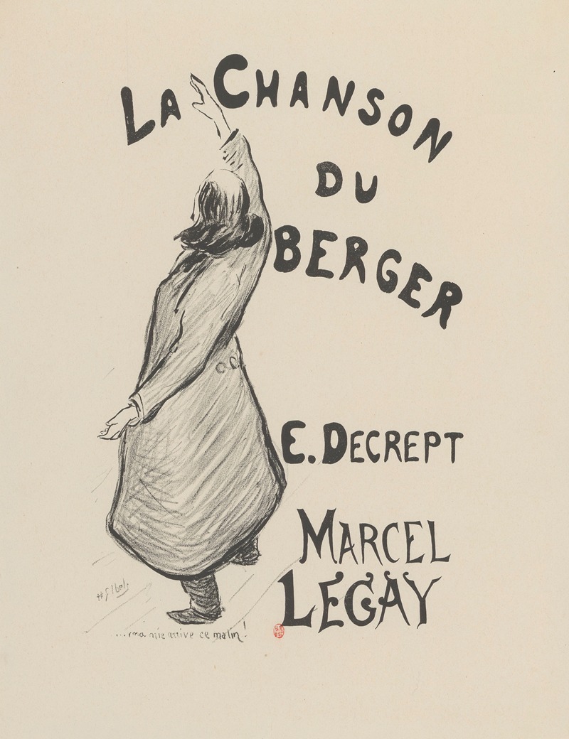 Henri-Gabriel Ibels - La Chanson du berger – E. Decrept – Marcel – Legay