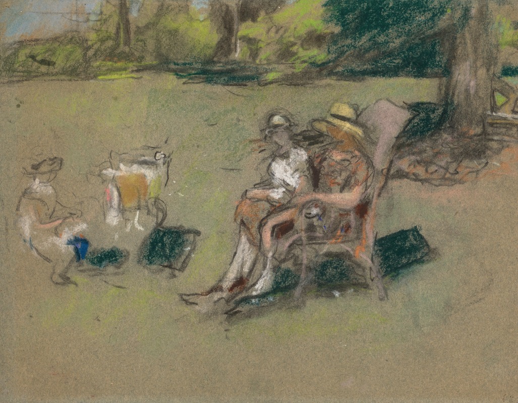 Édouard Vuillard - Madame Henri Kapferer et ses enfants