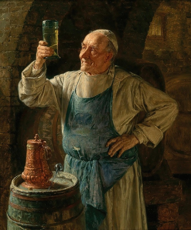 Eduard von Grützner - Weinprobe