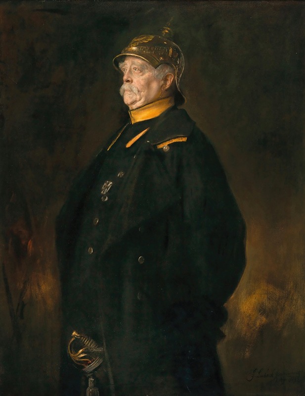 Portrait Of Prince Otto Von Bismarck 1815 1898 By Franz Von Lenbach