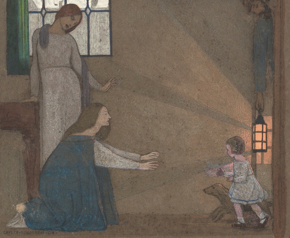 Frederick Cayley Robinson - Study for ‘The Lost Child’