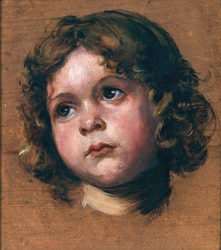 Friedrich August von Kaulbach - Head of a Boy