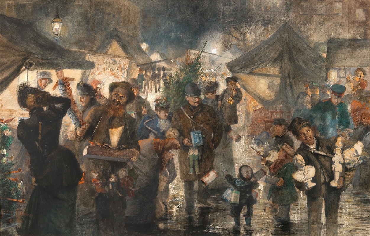 Georg Schöbel - Weihnachtsmarkt (Christmas market),