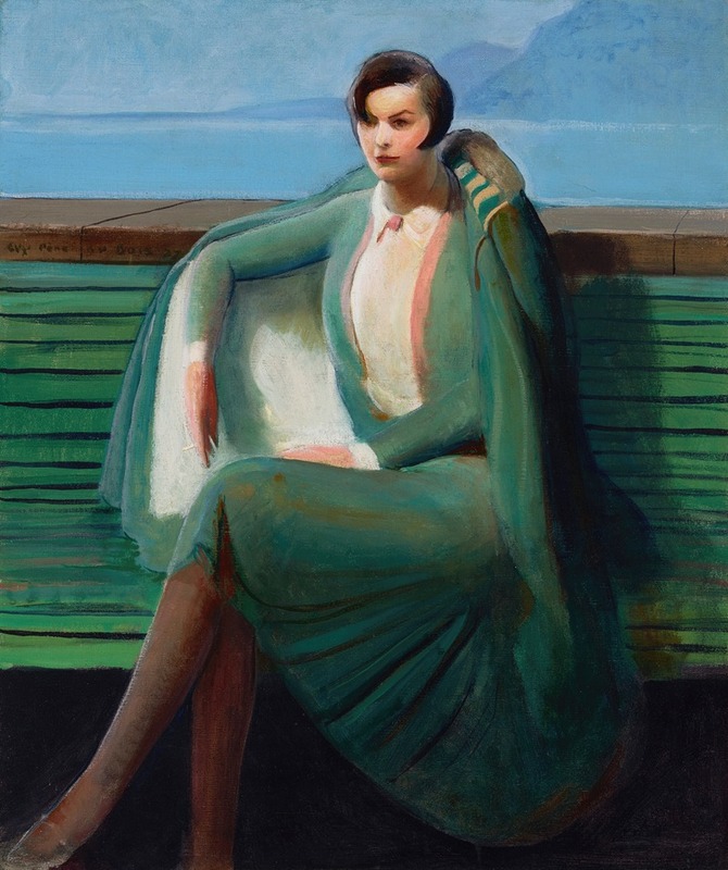 Guy Pène du Bois - Lady in a Cloak (Mrs. Charles E. (Fern) Bedaux)