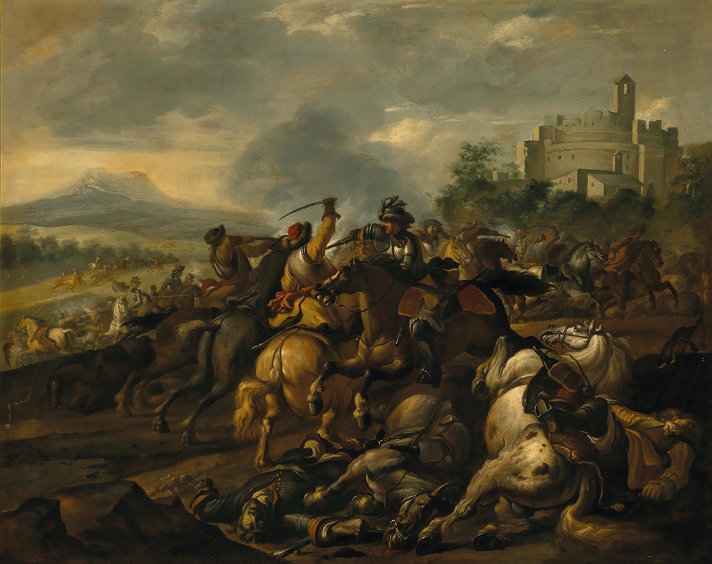 Gysbert Verhoek - A cavalry skirmish