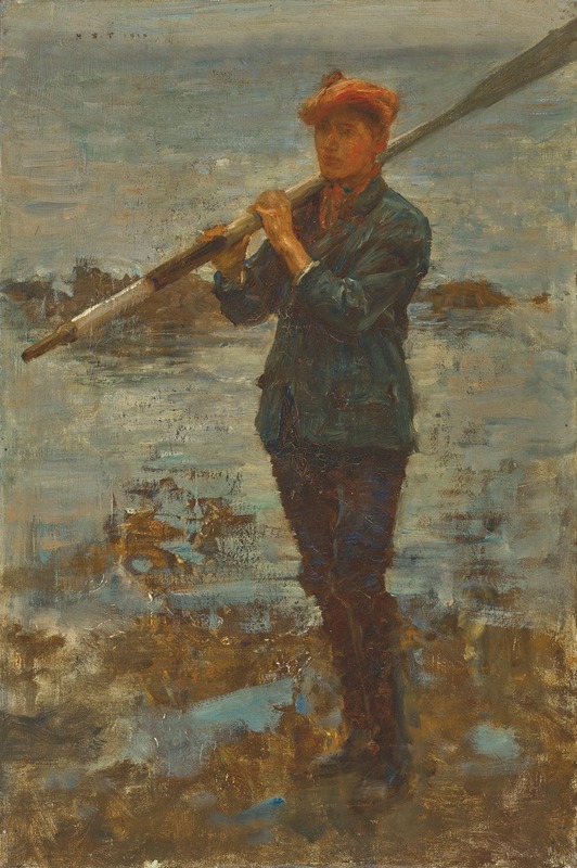Henry Scott Tuke - Youth with an oar