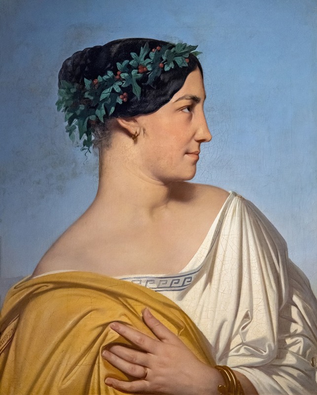 Jean-Hippolyte Flandrin - Woman head