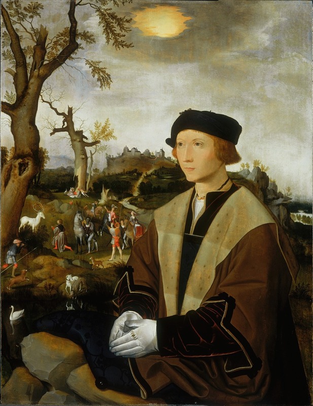 Jan Mostaert - Portrait of a Young Man