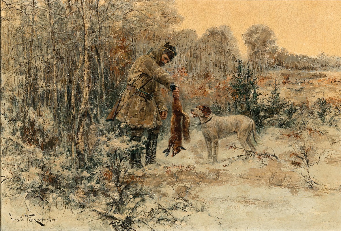 Jaroslav Věšín - Hunters with Dead Fox