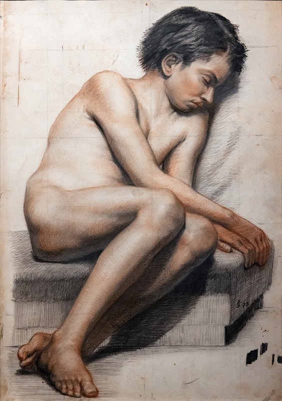 Jean-Baptiste Cariven - Child sitting asleep