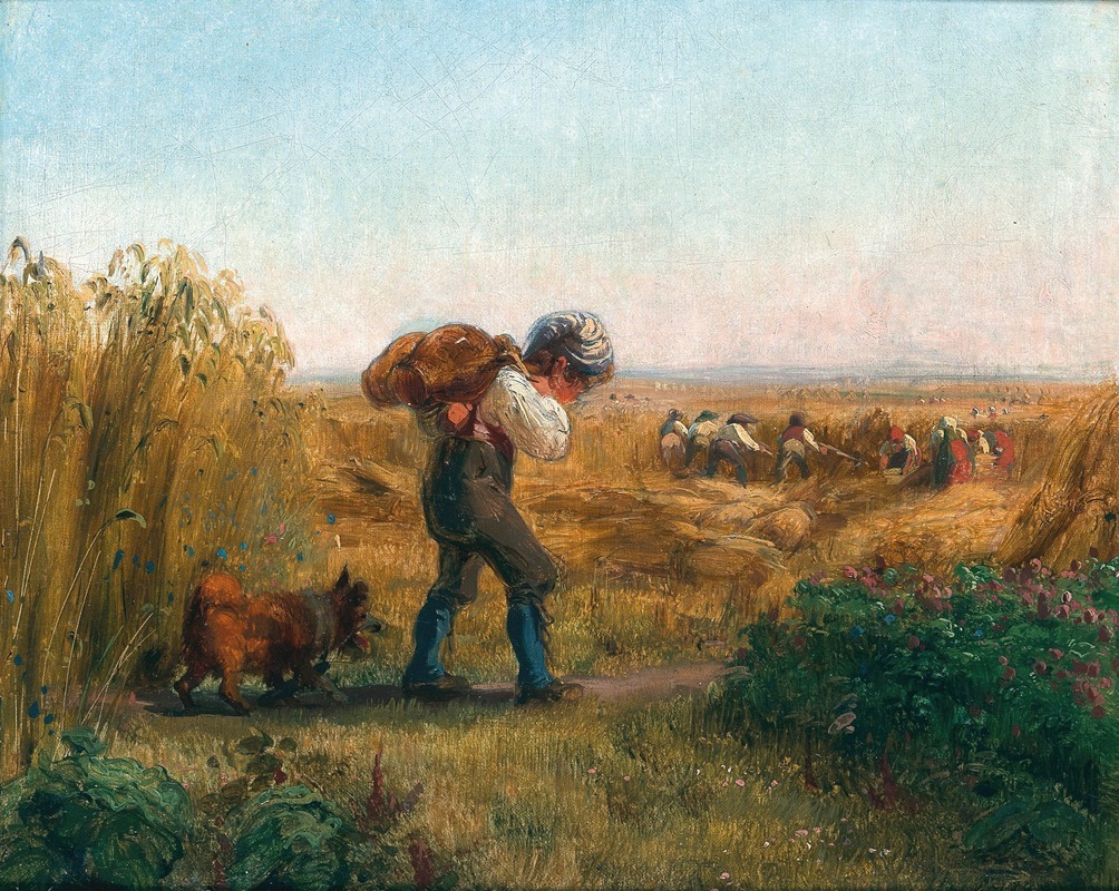 Johann Matthias Ranftl - A Boy on the Way to the Field