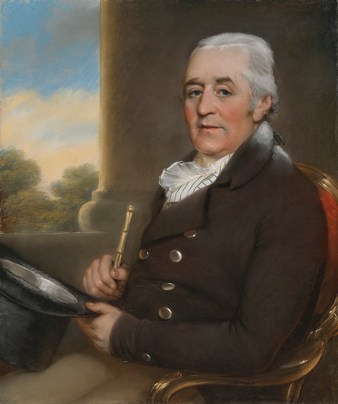 John Russell - Portrait of Samuel Buck(1745-1806) of Ulley & Carnaby