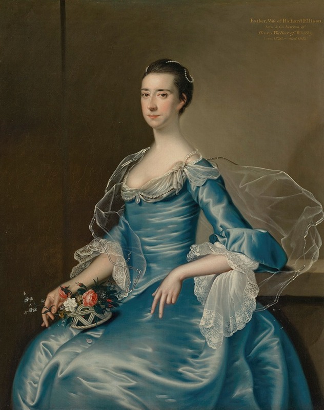 Joseph Wright of Derby - Portrait of Esther Ellison, née Walker (1726-1813)