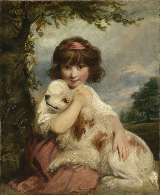 Sir Joshua Reynolds - A Young Girl and Her Dog