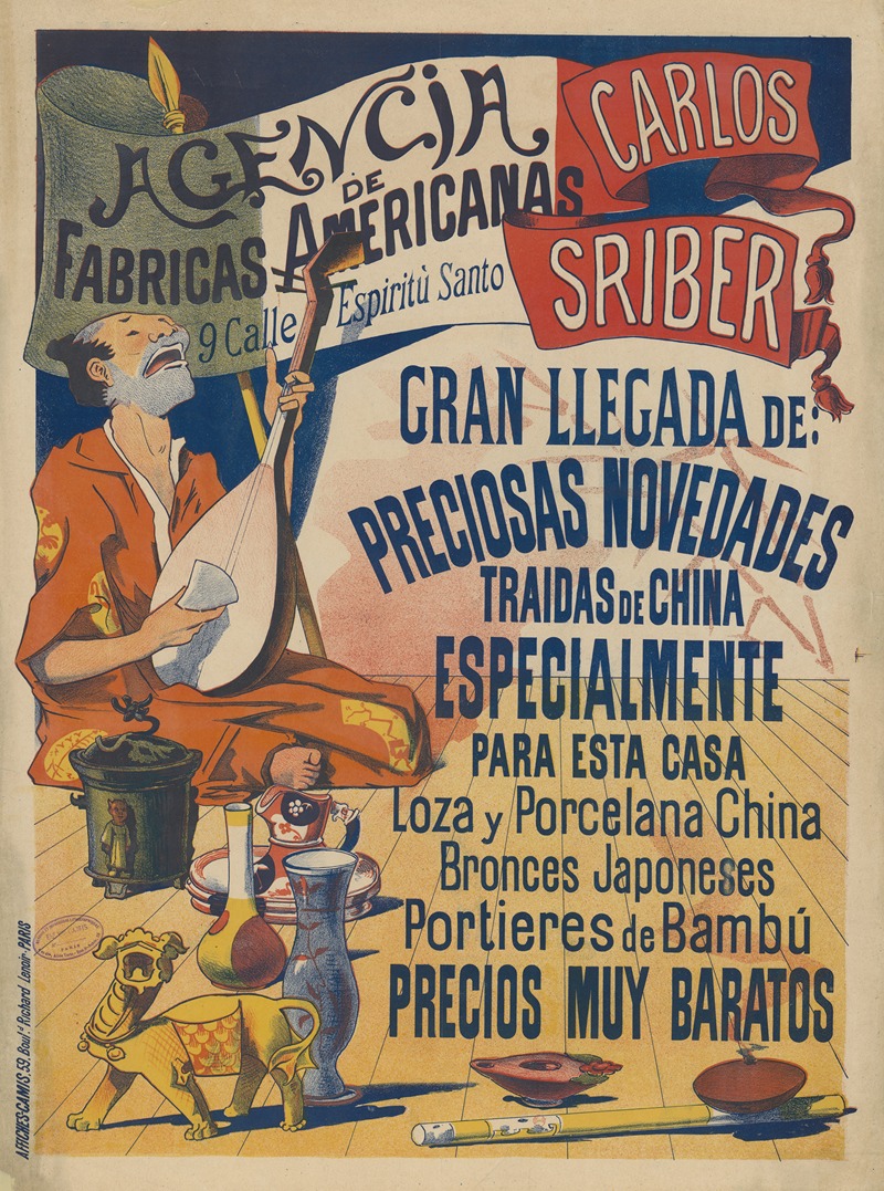 Imp. Camis - Agencia de fabricas americanas, Carlos Sriber. Gran llegada de preciosas novedades