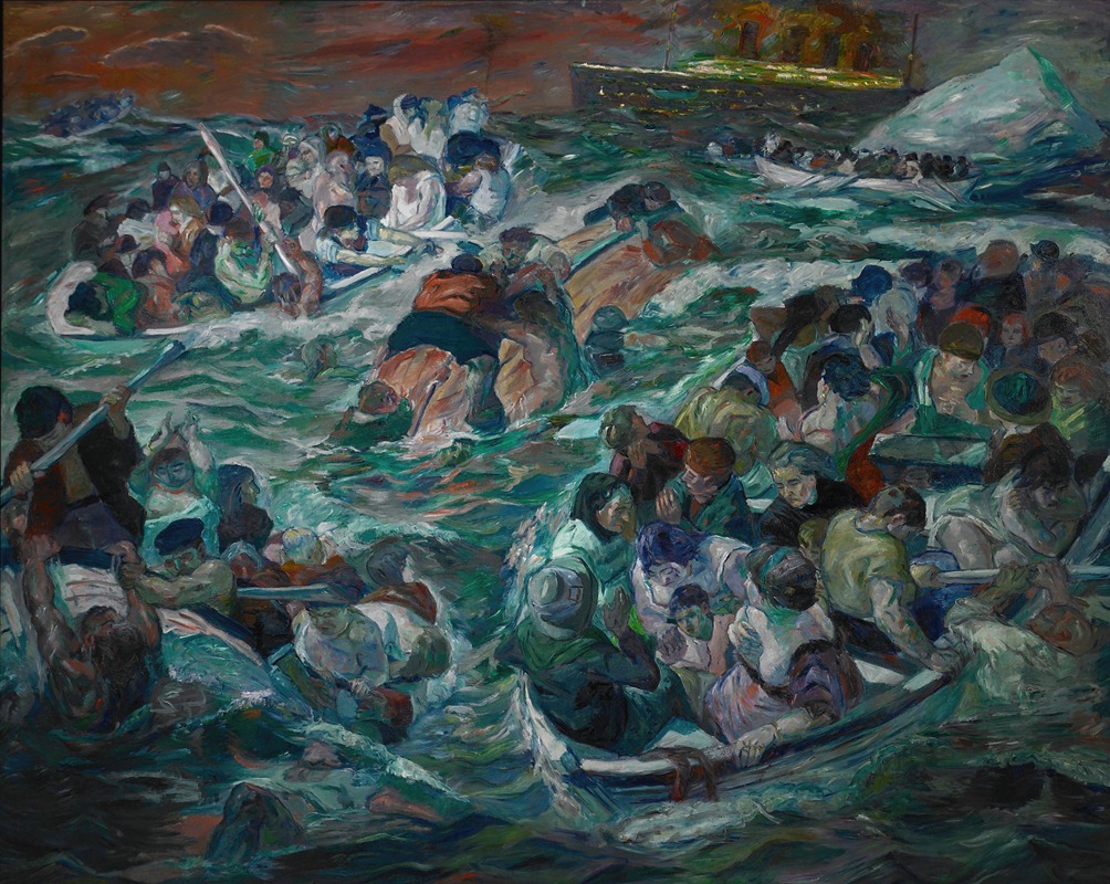 Max Beckmann - Sinking of the Titanic