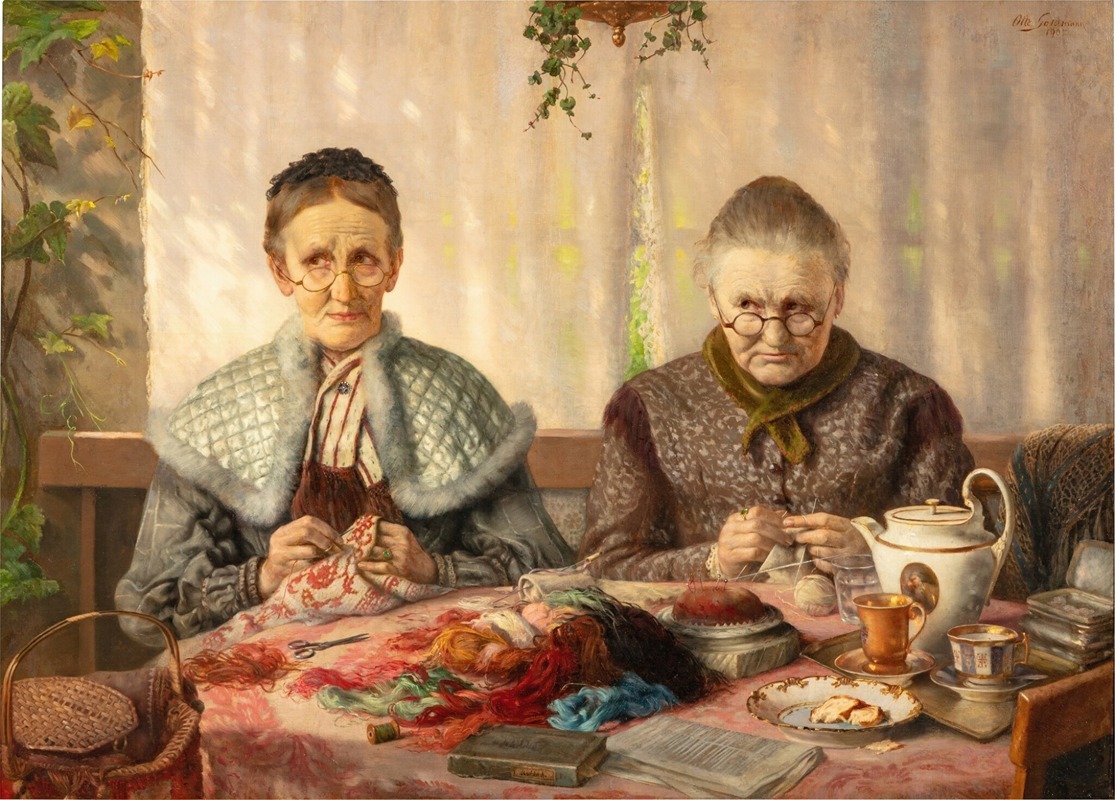 Otto Goldmann - The knitters