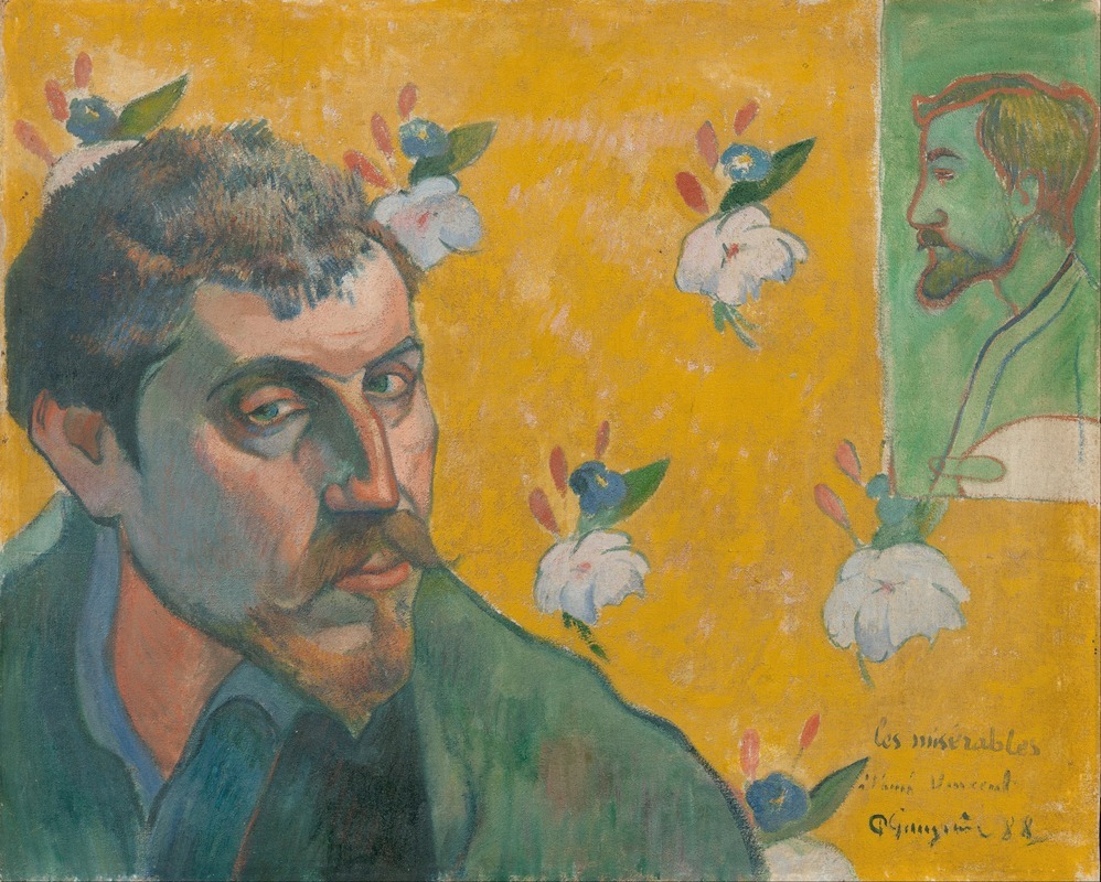 Paul Gauguin - Self-portrait with portrait of Bernard, ‘Les Misérables’