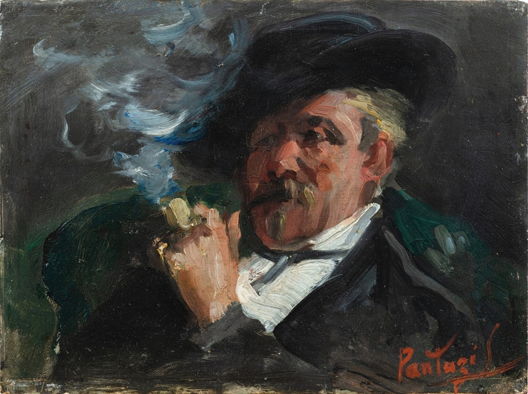 Pericles Pantazis - Portrait of the painter Guillaume Vogels (1836-1896)