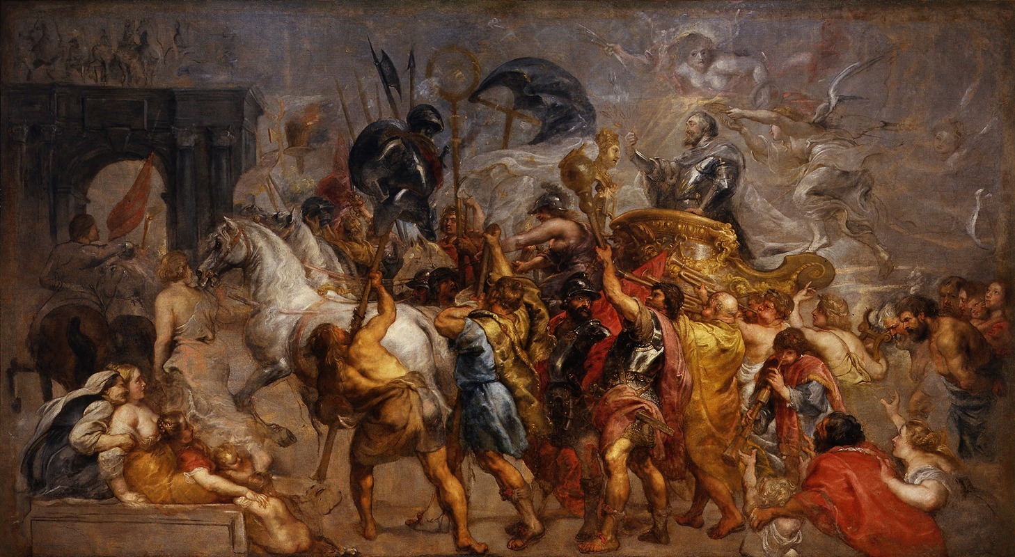 Peter Paul Rubens - Triumphal entry of Henri IV in Paris (march 22, 1594)