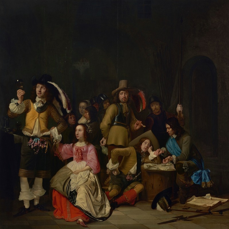 Simon Kick - A company of soldiers in a guardroom