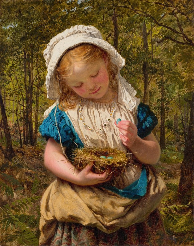 Sophie Anderson - Portrait of a Young Girl