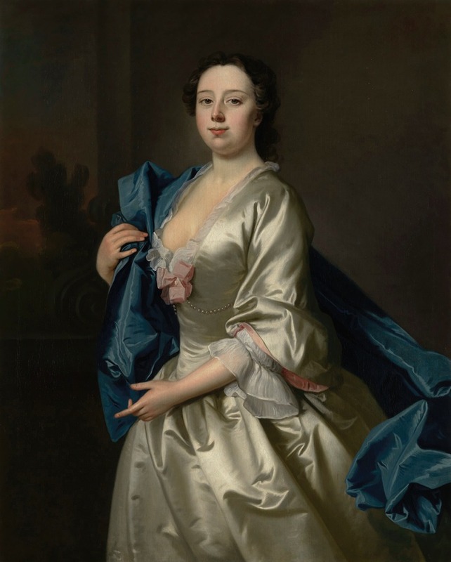 Thomas Hudson - Portrait of Sarah Popham, née Andrews
