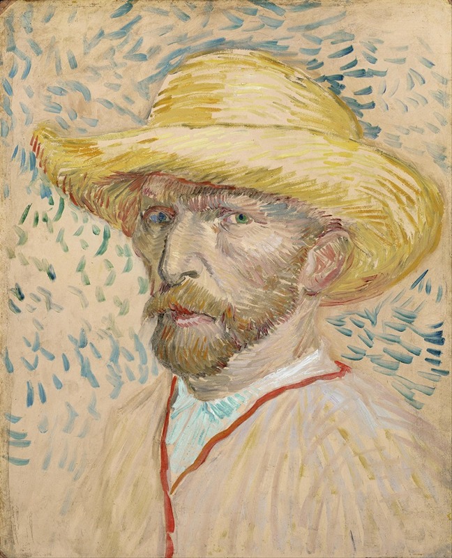 Vincent van Gogh - Self-portrait with straw hat