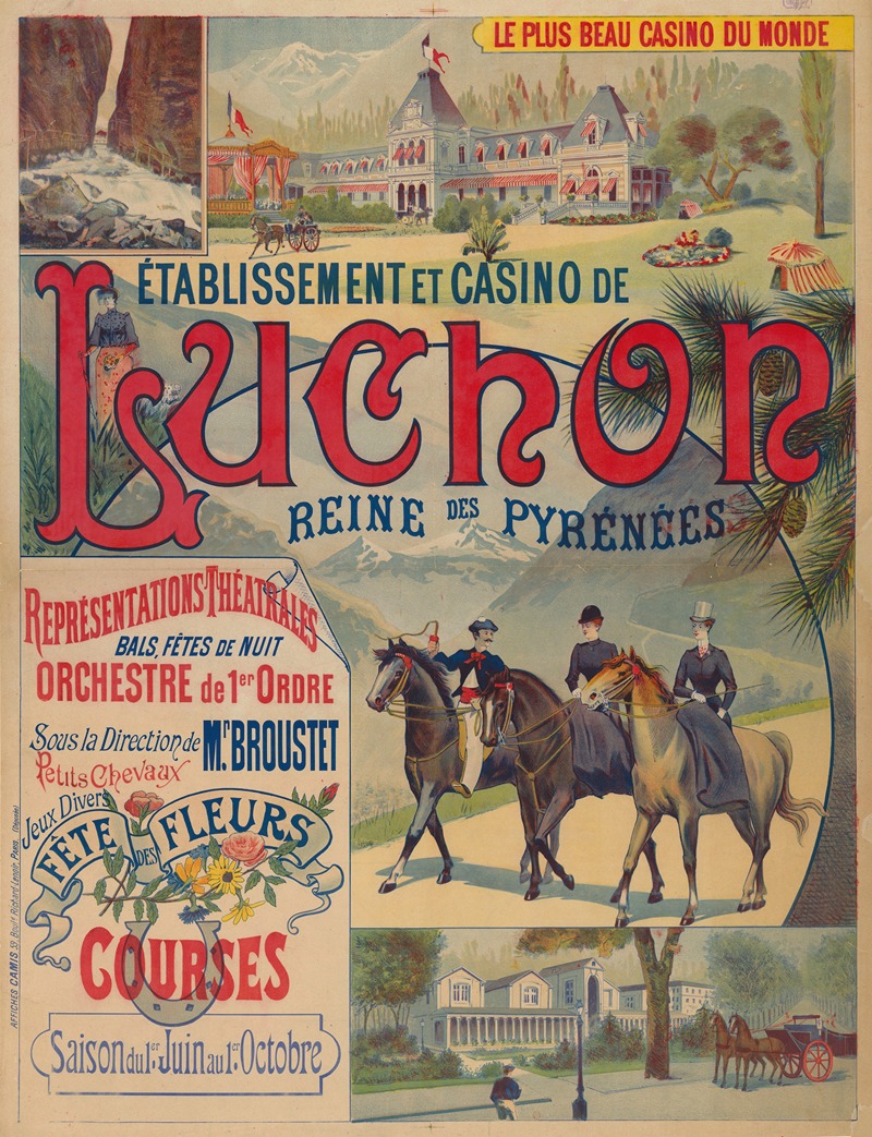 Imp. Camis - Etablissement et casino de Luchon, reine des Pyrénées