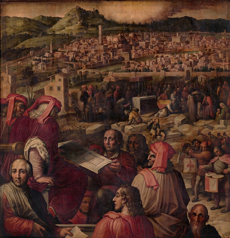 Giorgio Vasari - Arnolfo shows the plan to enlarge Florence