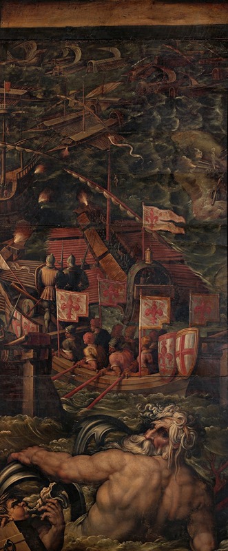 Giorgio Vasari - Sea battle between Florentines and Pisans