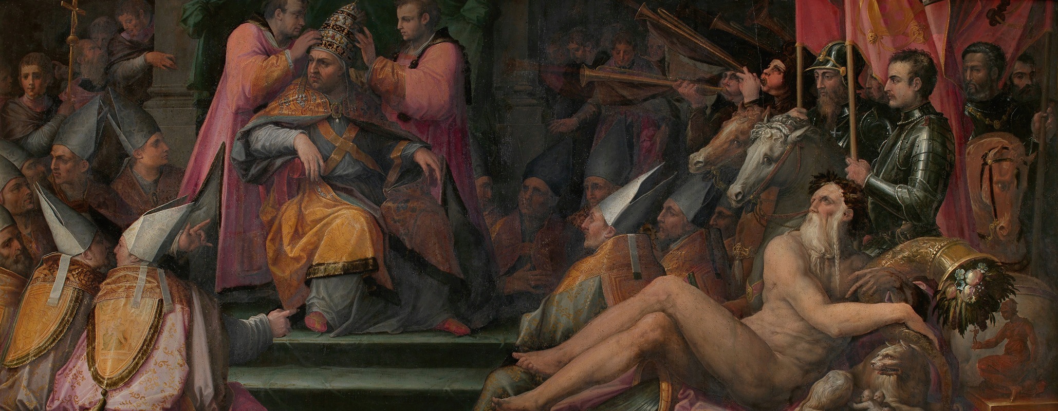 Giorgio Vasari - The election of Giovanni de’ Medici to papacy