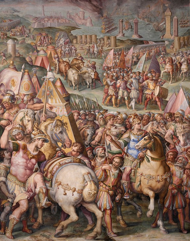 Giorgio Vasari - The emperor Massimiliano lifts the siege from Livorno