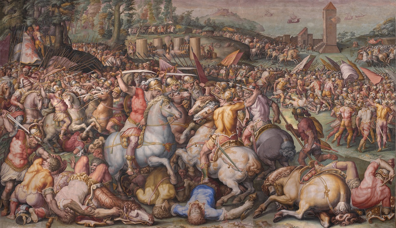 Giorgio Vasari - The rout of the Pisans at Torre San Vincenzo