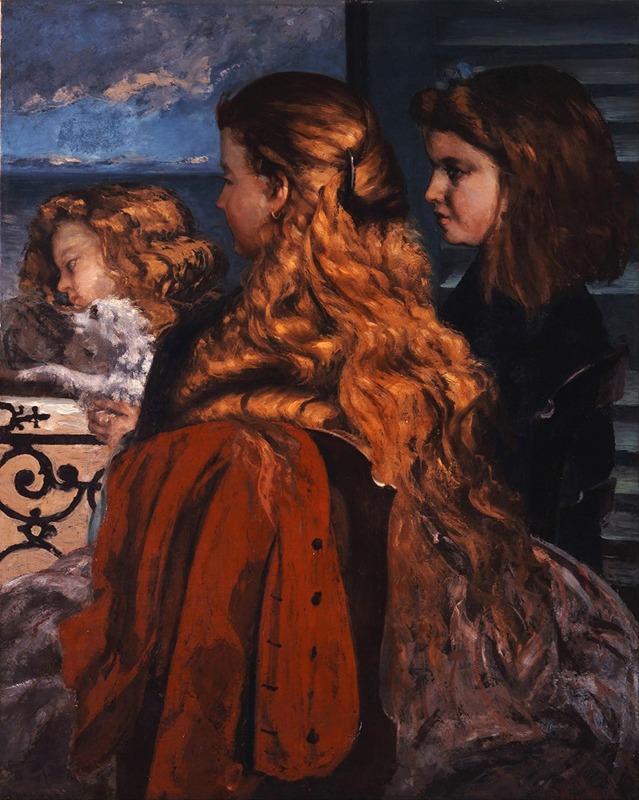 Gustave Courbet - Three Young Englishwomen by a Window