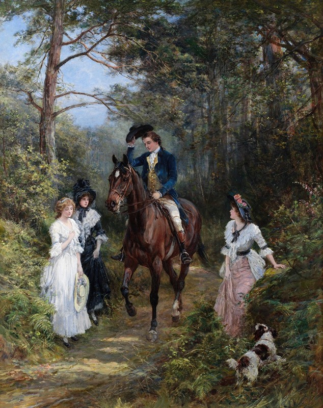 Heywood Hardy - The meeting in the forest