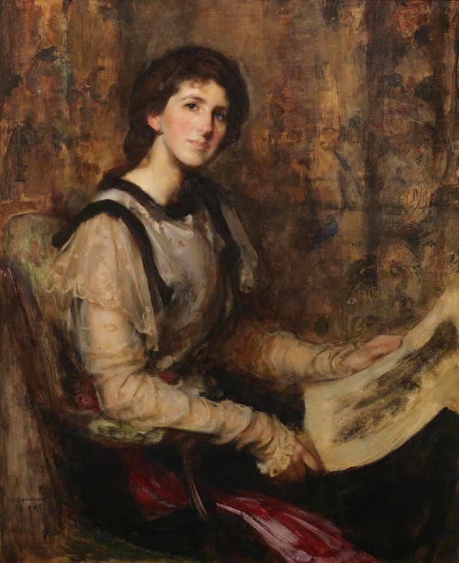 James Jebusa Shannon - Portrait of Mrs Senior (née Hammersley) (1864-1943)