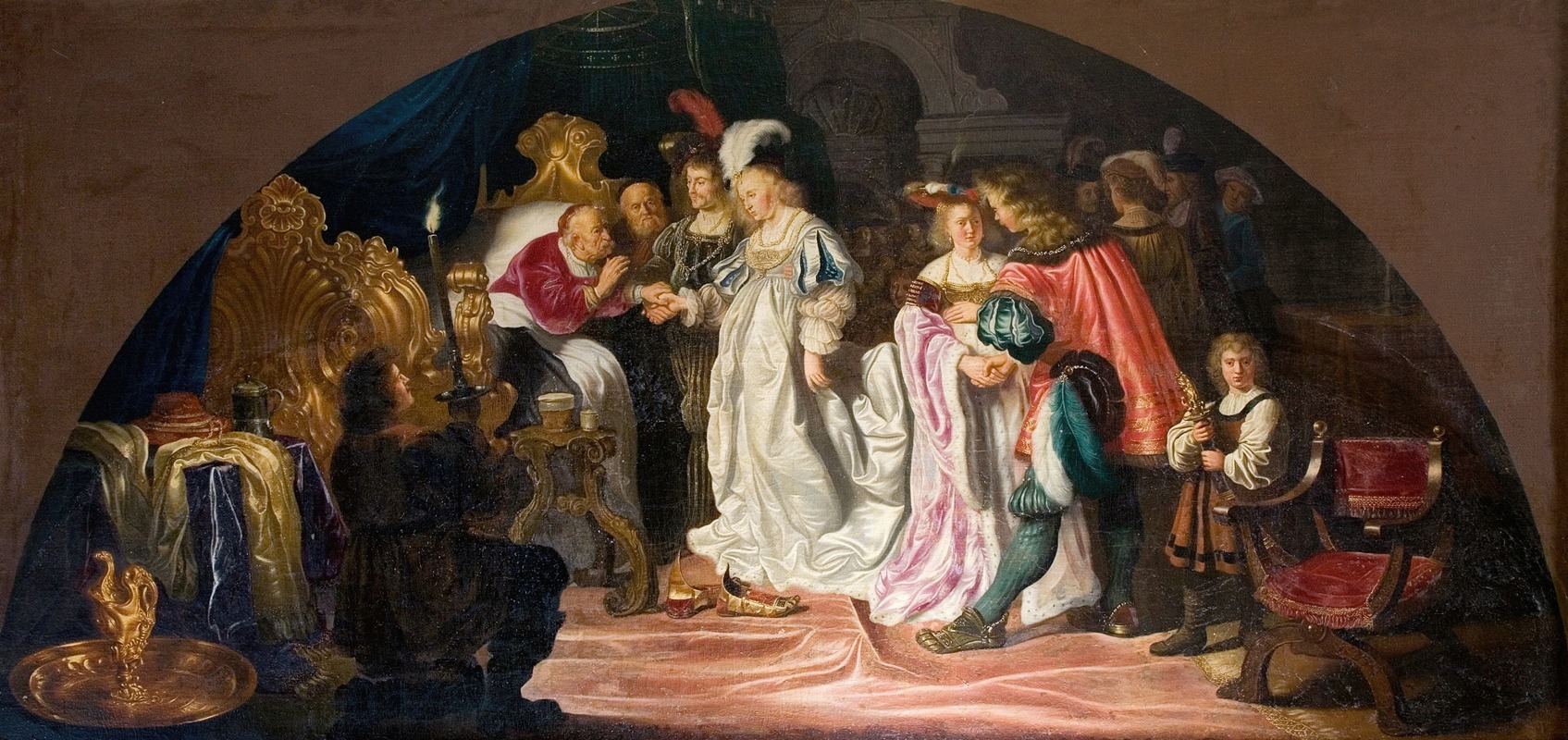 Salomon Koninck - The Royal Double Bethrothals or Nuptials of 1502