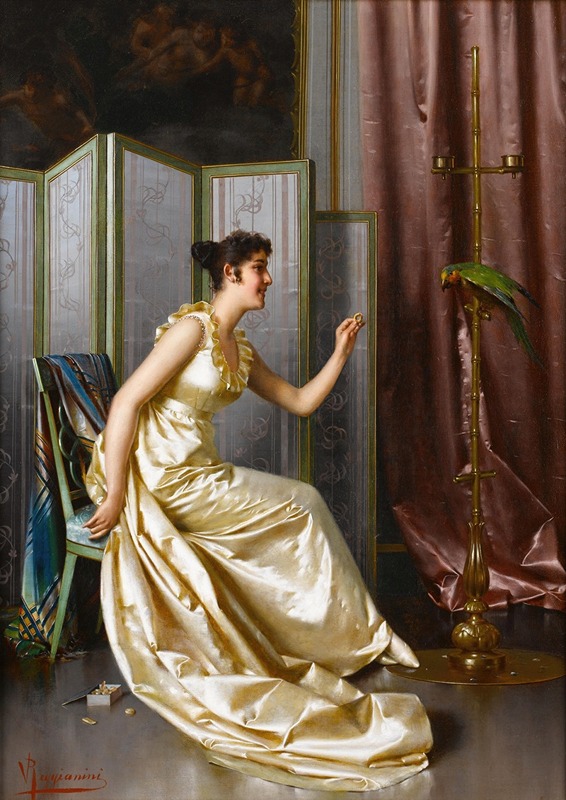 Vittorio Reggianini - Feeding the parrot