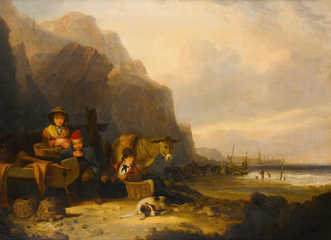 William Shayer - Waiting for the ferry