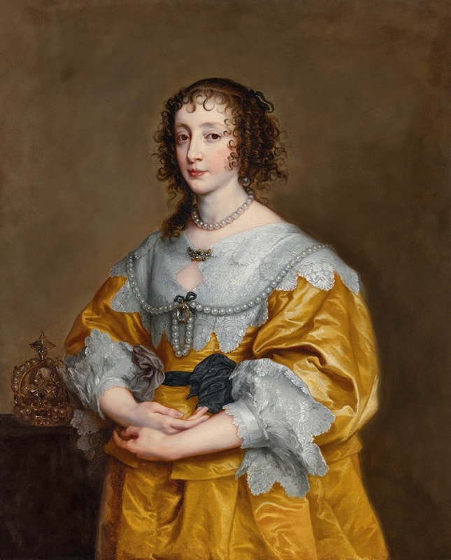 Anthony van Dyck - Portrait of Queen Henrietta Maria